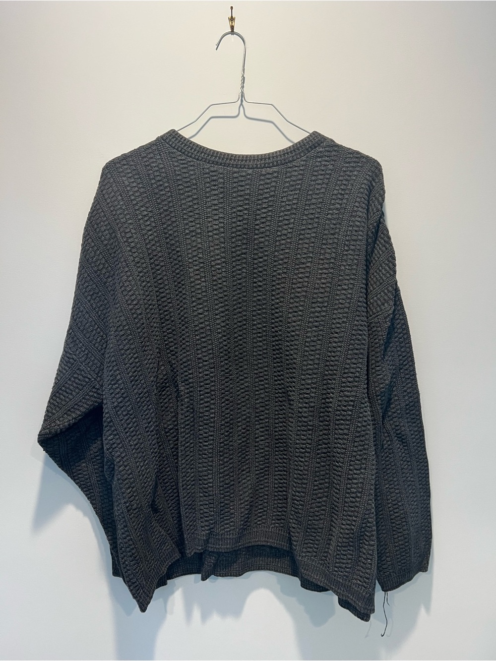 Harbor Bay Charcoal Knit Crewneck Sweater